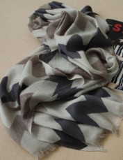woven worsted cashmere scarf, SFS-611