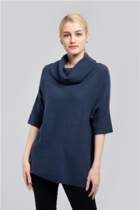 Turtleneck cashmere sweater with short sleeve SFW-P08, SFW-P08