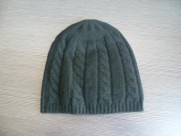 Cable Knitted Cashmere Hat, SFA-701-2