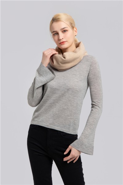 Flat knitting cashmere neck warmer TK03