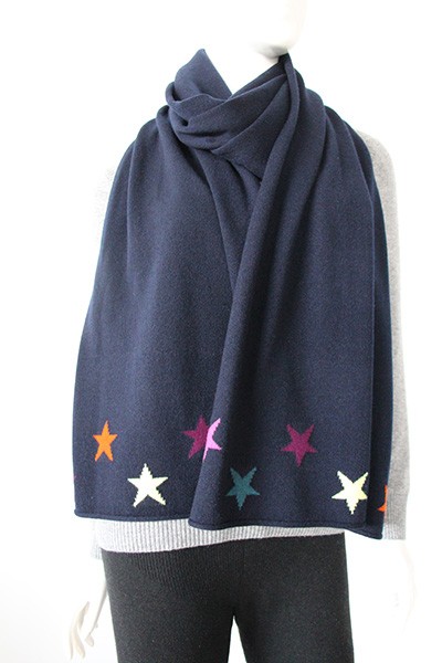 Blue Cashmere Scarf