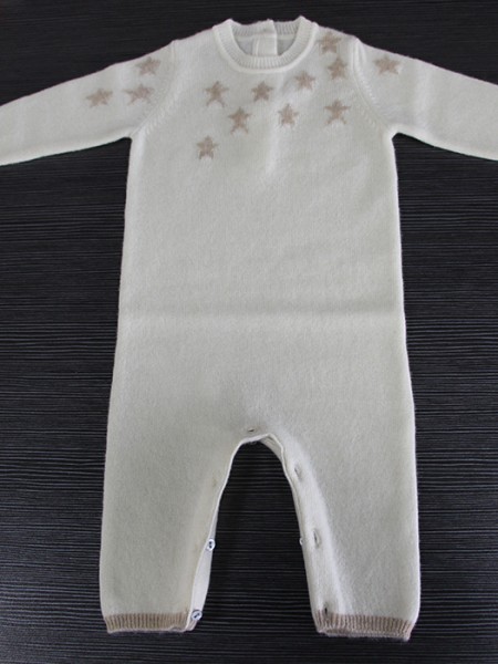 Cashmere baby onesie