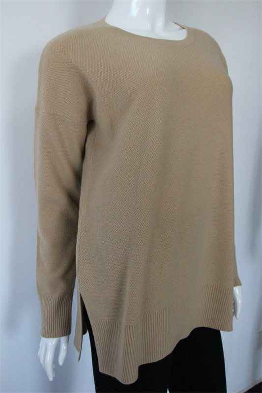 Side-Slit Cashmere Sweater