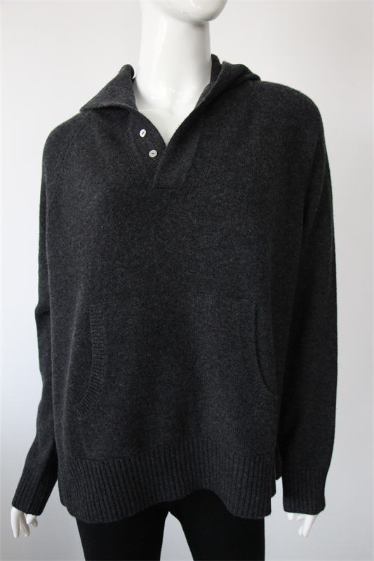 Kangaroo Pocket Cashmere Hoodie