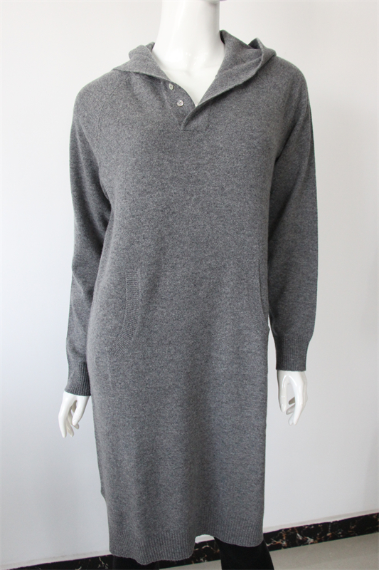 Extra-Long Cashmere Hoodie