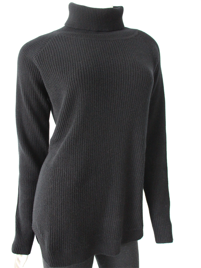 Women's High-Neck Heavyweight Cashmere Sweater, 162-94