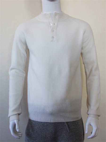 Men's Stand Collar Pullover Sweater