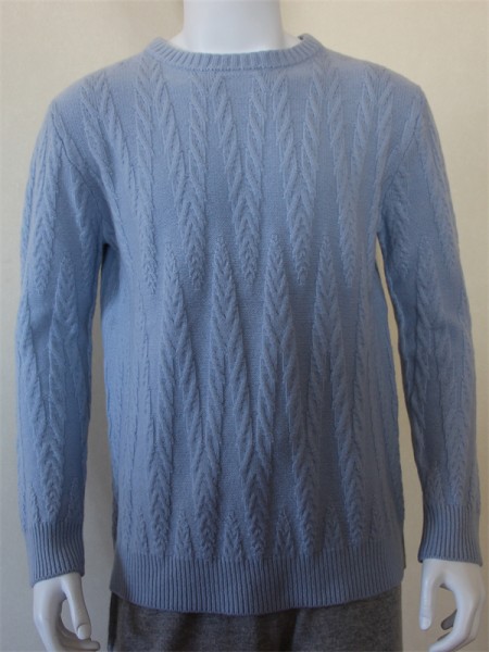Men's Thickened Personalized Jacquard Pure Wool Sweater