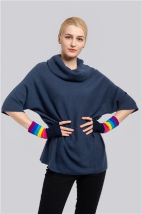 Cashmere Mitten with Rianbow colors WG-06-C, WG-06-C