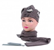 100 cashmere hat scarf, SFA-711